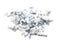 THE CIMPLE CO - Single Coaxial Cable Clips, Cat6, Electrical Wire Cable Clip, 1/4 in (6 mm) Nail Clip and Fastener, White (100 pieces per bag)