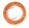 10 Feet (3 Meter) - Insulated Solid Copper THHN / THWN Wire - 12 AWG, Wire is Made in the USA, Residential, Commerical, Industrial, Grounding, Electrical rated for 600 Volts - In Orange