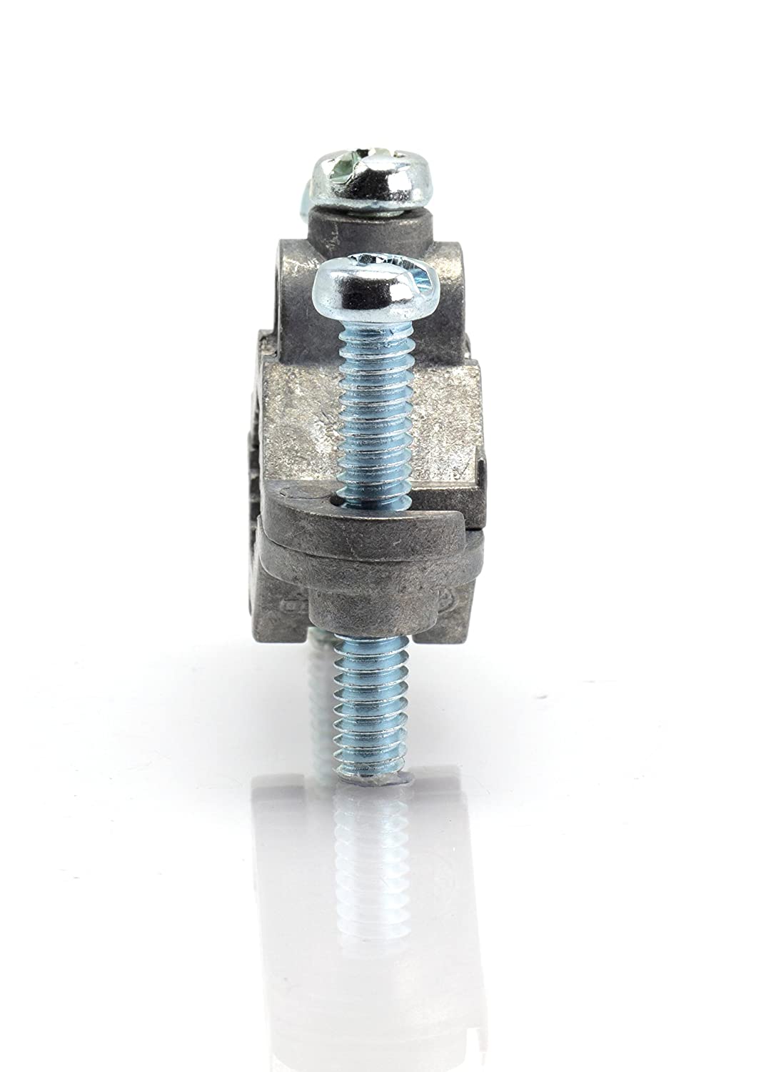 Electrical Grounding Rod Clamp - Direct Burial Hex Head Grounding Clamp, Adjustable 1 inch Ground - UL Listed - Antenna, Satellite Dish, Cable TV - 10 Pack
