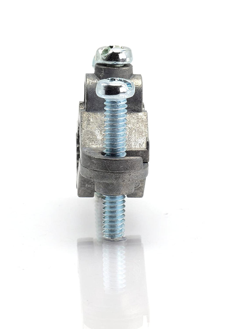 Electrical Grounding Rod Clamp - Direct Burial Hex Head Grounding Clamp, Adjustable 1 inch Ground - UL Listed - Antenna, Satellite Dish, Cable TV - 10 Pack