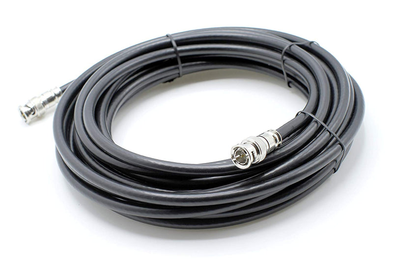 HD SDI Cable | Black Coaxial BNC Male to Male 50ft | 75 Ohm 3Gbps