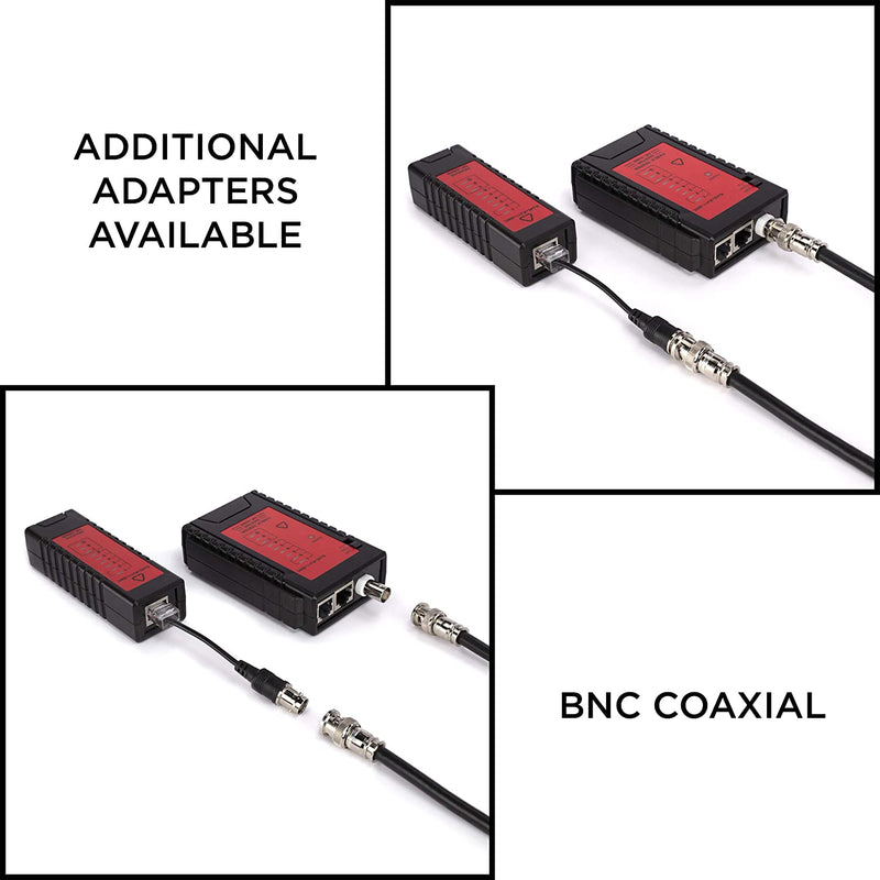 Universal Network Cable Tester Tool, BNC, RJ45, RJ11 (3-in-1) Multi-Tester Black