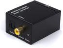 Analog to Digital Audio Converter Kit - Analog Stereo to Digital Optical Converter Adapter with Toslink and RCA Cables