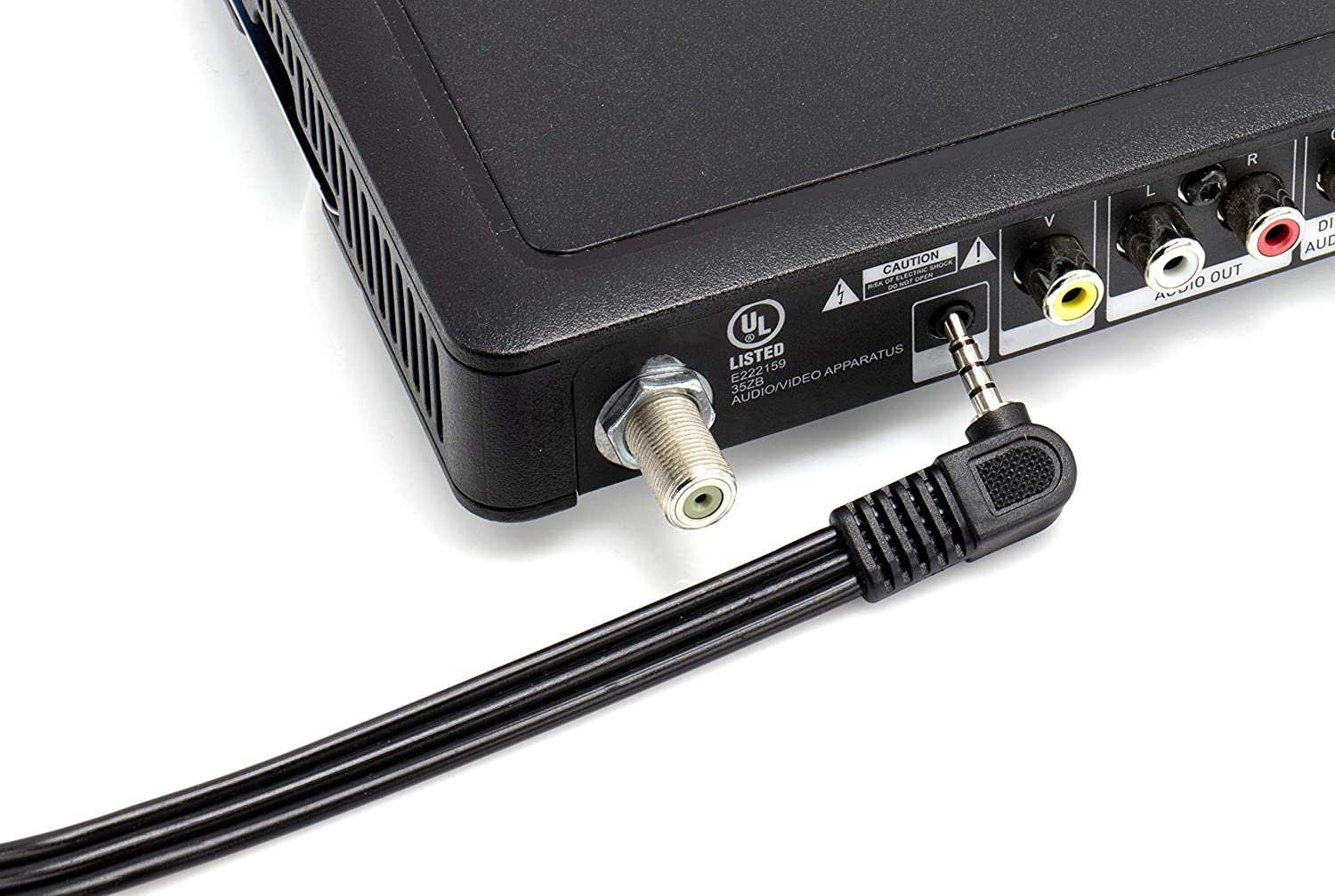 3.5mm Male Jack to RCA Male Video and Audio Cable - Compatible with Roku and Tivo - NOT FOR CAMERAS - Composite Video Cable Connector (Red White Yellow) - 6 Feet