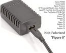2 Prong Figure 8 Power Cord Cable |Non-Polarized 10 Foot – Black| Satellite/ PS3