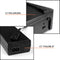 2 Slot Power Cord Two Pack - Includes Both Types: Polarized (Squared End) and Non-Polarized (Figure 8 End) - NEMA 1-15P to C7 C8 UL Listed - 18 AWG, 10 Amps, 125 Volts - 6 Feet (1.8 Meter), Black