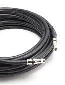 125 Feet - RG-11 Coaxial Cable F Type Cable High Definition with RG11 Coax Compression Connectors - (Black)