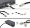 Digital Coaxial Cable Kit with Universal Ends -RG6 Coax Cable and six (6) Piece Adapter Kit includes Male Female RCA BNC F81, and Barrel Connectors - Black, 75 Feet