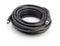 Coaxial Cable (Coax Cable) 25ft with Easy Grip Connector Caps- Black - 75 Ohm RG6 F-Type Coaxial TV Cable - 25 Feet Black
