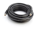 Coaxial Cable (Coax Cable) 3ft with Easy Grip Connector Caps- Black - 75 Ohm RG6 F-Type Coaxial TV Cable - 3 Feet Black