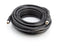 Coaxial Cable (Coax Cable) 12ft with Easy Grip Connector Caps- Black - 75 Ohm RG6 F-Type Coaxial TV Cable - 12 Feet Black