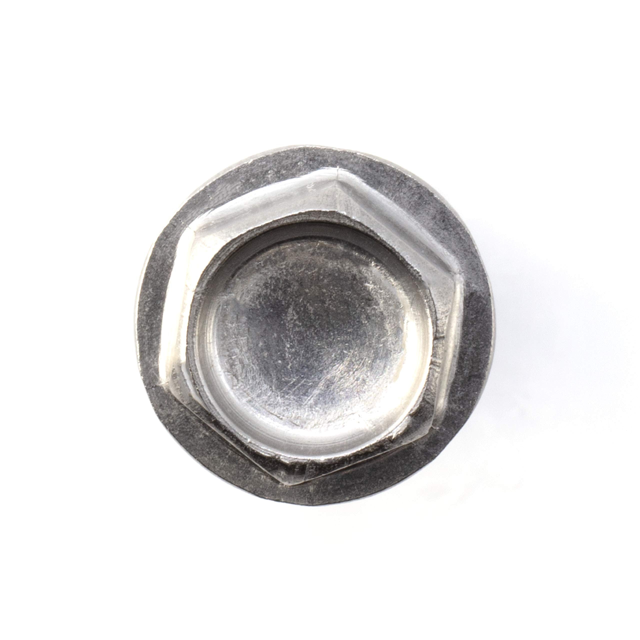 #14 Size, 3/4" Length (19mm) - Self Tapping Screw - Self Drilling Screw - 410 Stainless Steel Screws = Exceptional Wear and Very Corrosion Resistant) - Hex Washer Head - 100pcs