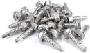 #14 Size, 1" Length (25mm) - Self Tapping Screw -- Self Drilling Screw - 410 Stainless Steel Screws = Exceptional Wear and Very Corrosion Resistant) - Hex and Phillips Head - 100pcs