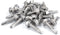 #14 Size, 1" Length (25mm) - Self Tapping Screw -- Self Drilling Screw - 410 Stainless Steel Screws = Exceptional Wear and Very Corrosion Resistant) - Hex and Phillips Head - 100pcs