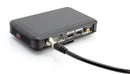 Coaxial Cable (Coax Cable) 3ft with Easy Grip Connector Caps- Black - 75 Ohm RG6 F-Type Coaxial TV Cable - 3 Feet Black
