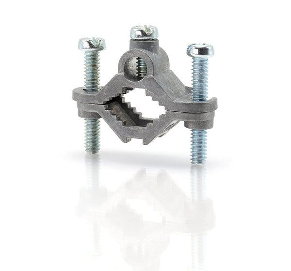 Electrical Grounding Rod Clamp - Direct Burial Hex Head Grounding Clamp, Adjustable 1 inch Ground - UL Listed - Antenna, Satellite Dish, Cable TV - 1 Pack