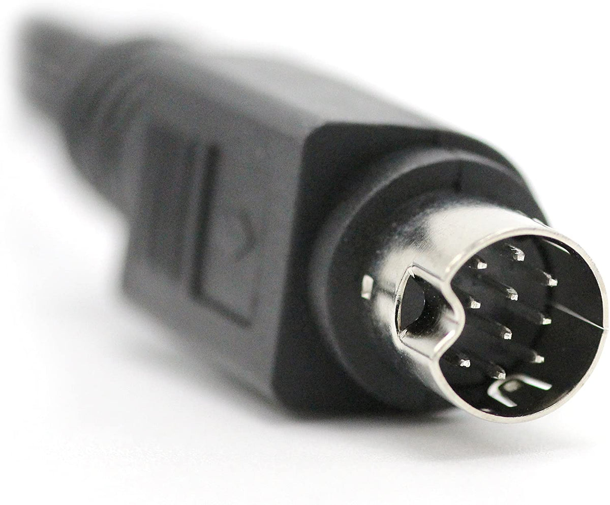 10 Pin to Composite Cable; NOT S-VIDEO CABLE, for Audio and Video; 10 DIN pin to AV - Connects to H25, C31, C41, C41-W, C51, C61, & C61-K- DIRECTV and AT&T Replacement Cable - 12ft