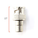 RCA and BNC Coaxial Adapter - BNC Male to RCA Female Connector, Adapter, Coupler, and Converter - For RG11, RG6, RG59, RG58, SDI, HD SDI, CCTV - 50 Pack