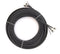 100ft Dual with Ground RG6 Coaxial Twin Coax Cable (Siamese Cable) with 18AWG Copper Ground Wire, Satellite, Antenna & CATV Quality Compression Connectors, Black