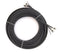 12ft Dual with Ground RG6 Coaxial Twin Coax Cable (Siamese Cable) with 18AWG Copper Ground Wire, Satellite, Antenna & CATV Quality Compression Connectors, Black