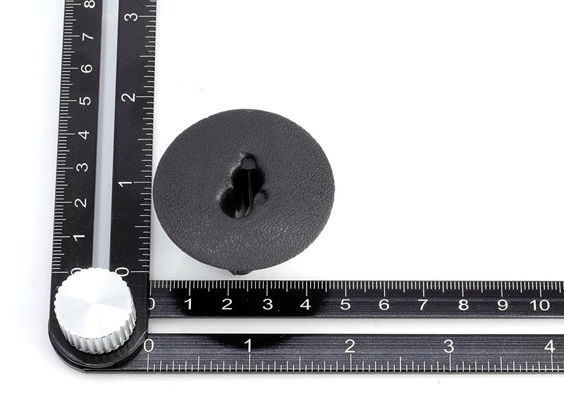 Dual Feed Thru Bushing - (Black) RG6 Feed Through Bushing (Grommet) Replaces Wallplates (Wall Plates) For Coax Coaxial Cable, Network Cable, CCTV - Indoor/ Outdoor Rated - 100 Pack
