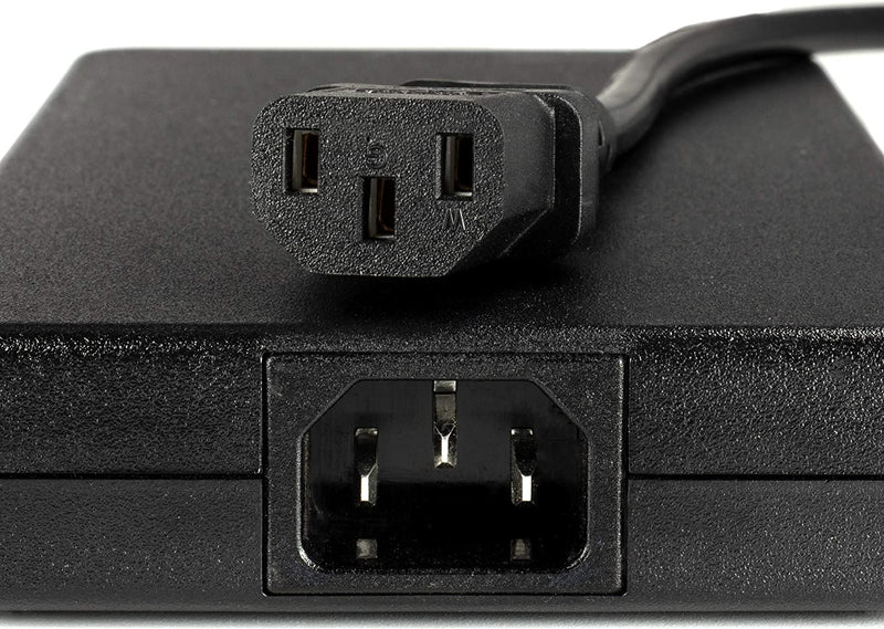 AC Power Cord (3 Prong) - 1 Foot (0.3 Meter), Black - Premium Quality Copper Wire Core - Computer, Medical, Server & Desktop - NEMA 5-15 to C13 / IEC 320 - UL Listed Power Cable