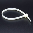11 inch White Nylon Zip Ties - Strong Zip Tie, Wire Ties - Indoor and Outdoor Rated - No Tools Needed , Zip Ties (Wire Ties, Cable Ties), 100 Pack - White - 11"