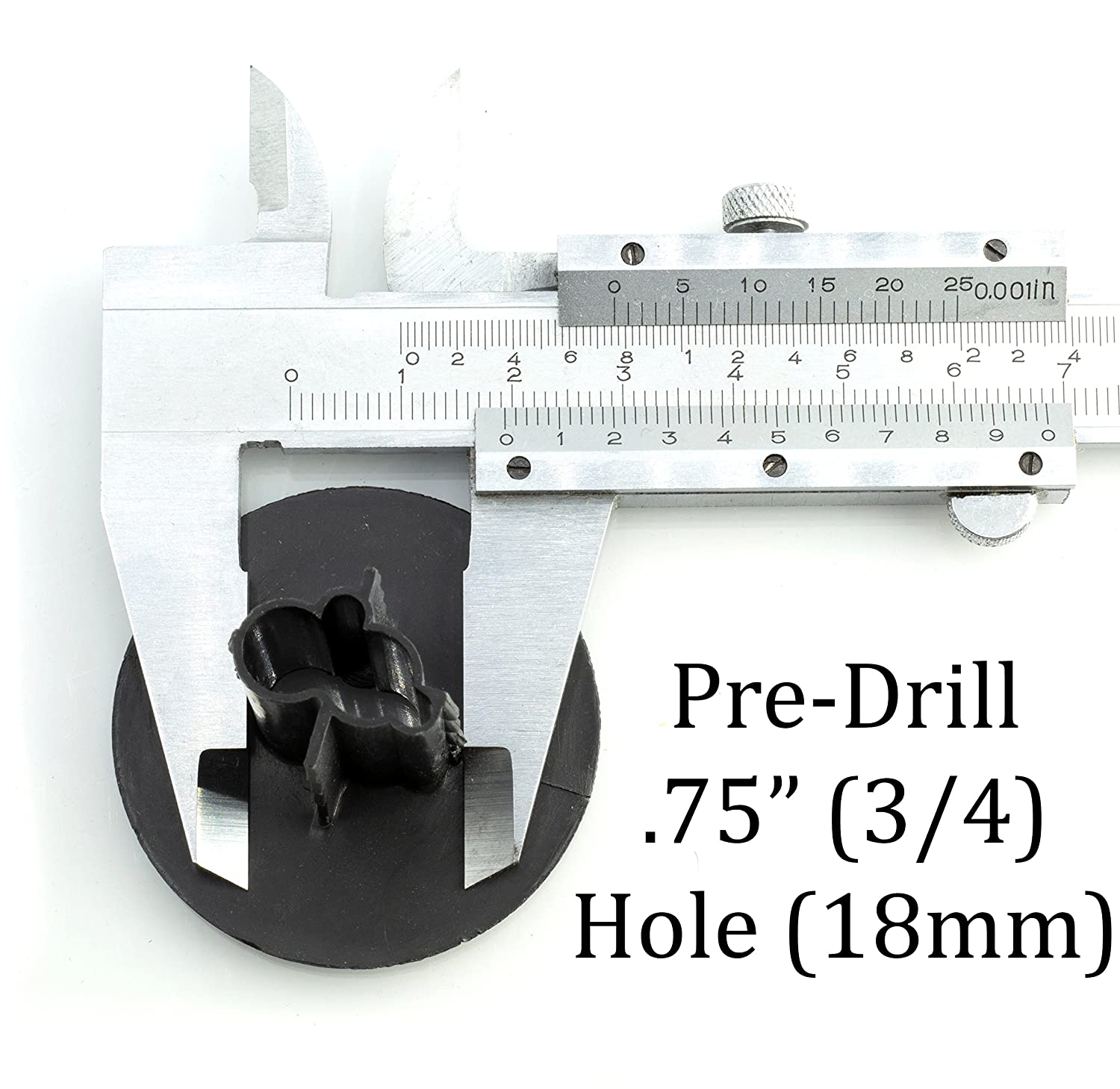 Dual Feed Thru Bushing - (White) RG6 Feed Through Bushing (Grommet) Replaces Wallplates (Wall Plates) For Coax Coaxial Cable, Network Cable, CCTV - Indoor/ Outdoor Rated - 10 Pack