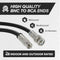 Black, 25 ft BNC to RCA RG6 Cable - Professional Grade - Male BNC to Male RCA Cable  - BNC Cable - 75 Ohm Coaxial, 50/75 Ohm Connectors, SDI, HD-SDI, CCTV, Camera, and More - 25 Feet Long, in Black