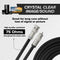 Black, 9 ft BNC to RCA RG6 Cable - Professional Grade - Male BNC to Male RCA Cable  - BNC Cable - 75 Ohm Coaxial, 50/75 Ohm Connectors, SDI, HD-SDI, CCTV, Camera, and More - 9 Feet Long, in Black
