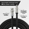 Black, 9 ft BNC to RCA RG6 Cable - Professional Grade - Male BNC to Male RCA Cable  - BNC Cable - 75 Ohm Coaxial, 50/75 Ohm Connectors, SDI, HD-SDI, CCTV, Camera, and More - 9 Feet Long, in Black