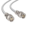 BNC Cable, White RG6 HD-SDI and SDI Cable (with two male BNC Connections) - 75 Ohm, Professional Grade, Low Loss Cable - 25 feet (25')