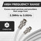 BNC Cable, White RG6 HD-SDI and SDI Cable (with two male BNC Connections) - 75 Ohm, Professional Grade, Low Loss Cable - 3 feet (3')