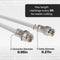 BNC Cable, White RG6 HD-SDI and SDI Cable (with two male BNC Connections) - 75 Ohm, Professional Grade, Low Loss Cable - 35 feet (35')