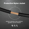 150 Feet (45 Meter) - Insulated Stranded Copper THHN / THWN Wire - 12 AWG, Wire is Made in the USA, Residential, Commercial, Industrial, Grounding, Electrical rated for 600 Volts - In Black
