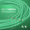 150 Feet (45 Meter) - Insulated Stranded Copper THHN / THWN Wire - 12 AWG, Wire is Made in the USA, Residential, Commercial, Industrial, Grounding, Electrical rated for 600 Volts - In Green