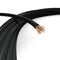 50 Feet (15 Meter) - Insulated Stranded Copper THHN / THWN Wire - 10 AWG, Wire is Made in the USA, Residential, Commercial, Industrial, Grounding, Electrical rated for 600 Volts - In Black