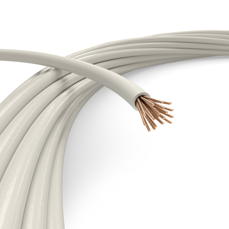 100 Ft. 14 AWG White THHN Stranded Copper Wire, 600V